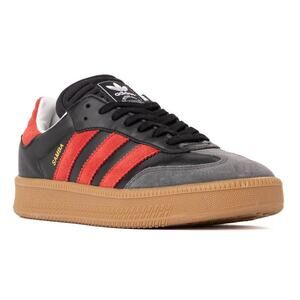 Adidas Mens Samba XLG Sneakers US 9 Black Red Suede Athletic NIB